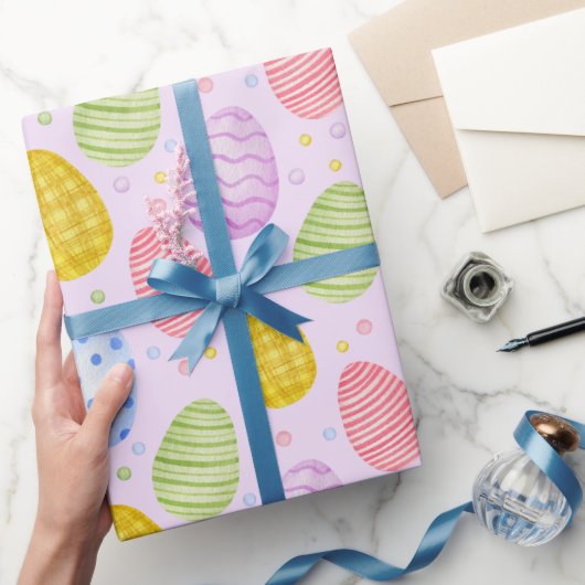 Papier Cadeau Cute Pastel Couleur OEufs de Pâques (Cadeaux)