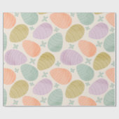 Papier Cadeau Cute Pastel Easter Egg Seamless Pattern (Plat)