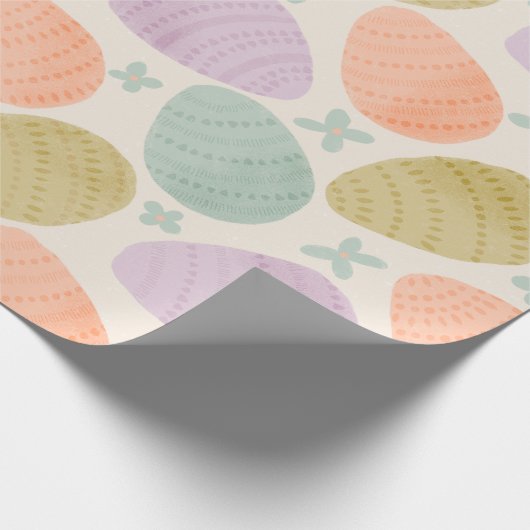Papier Cadeau Cute Pastel Easter Egg Seamless Pattern (Coin)