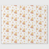 Papier Cadeau Cute Pastel Mid Blush Holiday Tree (Plat)