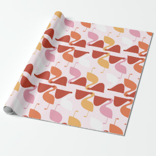 Papier Cadeau Cute Pelican Wrapping Paper