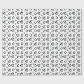 Papier Cadeau Cute Penguin Racoon Buddies Baby Cadeau (Plat)