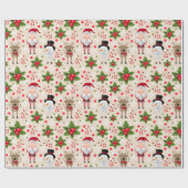 Papier Cadeau Cute Père Noël (Plat)