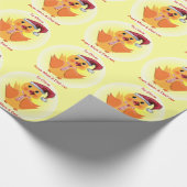Papier Cadeau Cute Père Noël Bébé Canard Personnalisé Enfants En (Coin)