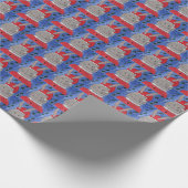 Papier Cadeau Cute Père Noël Bunny (Coin)