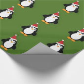 Papier Cadeau Cute Père Noël Penguin (Coin)