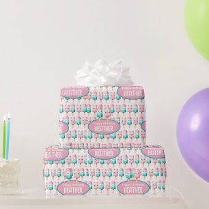 Papier Cadeau Cute Personnalisée IcePop été Anniversaire Filles