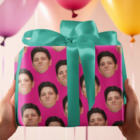 Papier Cadeau Cute Pet Face Photo Hot Rose Cadeau Papier Envelop