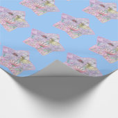 Papier Cadeau Cute petite fleur Fairy et Ladybug Art (Coin)