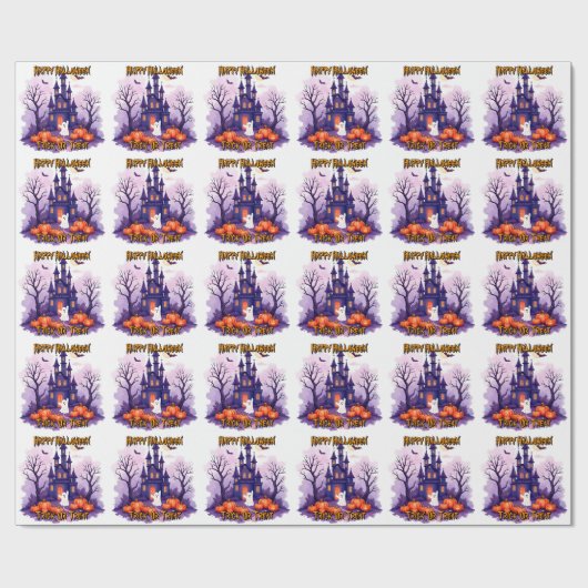 Papier Cadeau Cute Popular Halloween Spooky Collection (Plat)