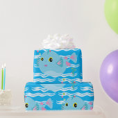 Papier Cadeau Cute Puffy Fish