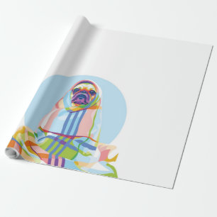 Papier Cadeau Cute Pug Dog
