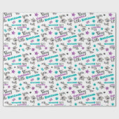 Papier Cadeau Cute Raccoon Motif (Plat)