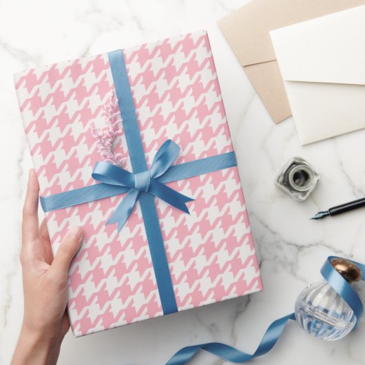 Papier Cadeau Cute retro girly pastel rose motif (Cadeaux)
