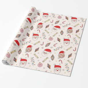 Papier Cadeau Cute rétro Super