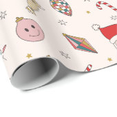 Papier Cadeau Cute rétro Super (Coin rond)