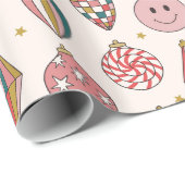 Papier Cadeau Cute rétro Super (Coin rond)