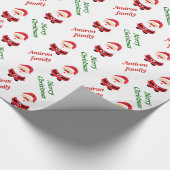 Papier Cadeau Cute Santa Claus Noël personnalisé (Coin)