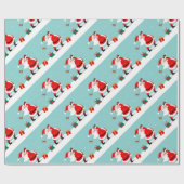 Papier Cadeau Cute Santa Claus plays golf illustration (Plat)