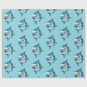 Papier Cadeau Cute shark (Plat)