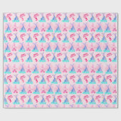 Papier Cadeau Cute Sirène Personnalisée Anniversaire (Plat)