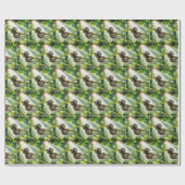Papier Cadeau Cute Sloth Hanging From a Branch In Sunbeams (Plat)