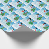 Papier Cadeau Cute Snowman (Coin)