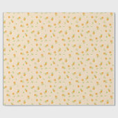 Papier Cadeau Cute Spring Floral Daisies Bouquets Pattern (Plat)