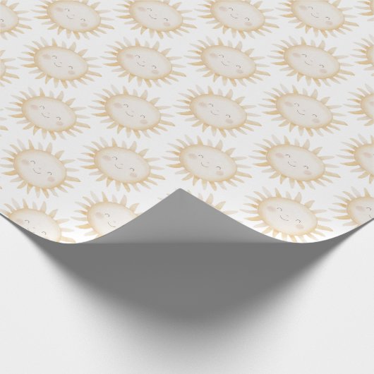 Papier Cadeau Cute Sun background (Coin)