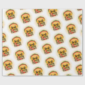 Papier Cadeau Cute Taco Motif (Plat)