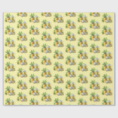 Papier Cadeau Cute tiled lemon tea pattern  (Plat)