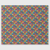 Papier Cadeau Cute tiled melting ice cream pattern  (Plat)