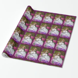 Papier Cadeau Cute Tricolore Beagle Chien Chien Chien Chien Pupp