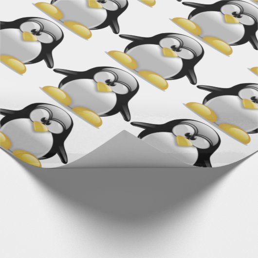 Papier Cadeau Cute Tux Penguin Drôle Cartographie Art (Coin)