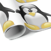 Papier Cadeau Cute Tux Penguin Drôle Cartographie Art (Coin rond)