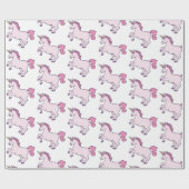 Papier Cadeau Cute Unicorn (Plat)