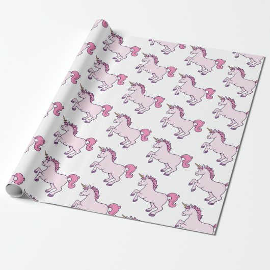 Papier Cadeau Cute Unicorn (Déroulé)