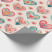 Papier Cadeau Cute Valentine Motif de coeur (Coin)