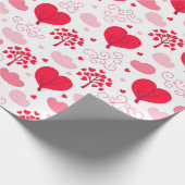 Papier Cadeau Cute Valentines l'arbre forme le coeur motif (Coin)