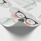Papier Cadeau Cute Watercolor Koala with Glasses (Coin)