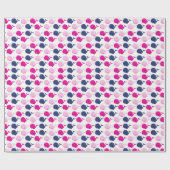 Papier Cadeau Cute Whales, Pattern of Whales, Sea Animals (Plat)