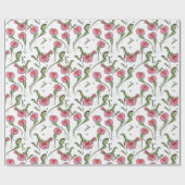 Papier Cadeau Cute White Vénus Flytrap collé sur votre amour (Plat)