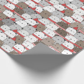 Papier Cadeau Cute winter bears seamless holiday pattern (Coin)