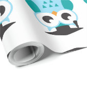 Papier Cadeau Cute wise owl (Coin rond)