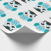 Papier Cadeau Cute wise owl (Coin)