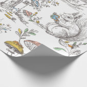 Papier Cadeau  Cute Woodland Baby Shower (Coin)