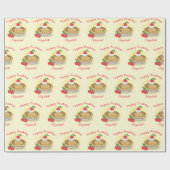 Papier Cadeau Cutie Pie Anniversaire Fête Enfants Cherry (Plat)