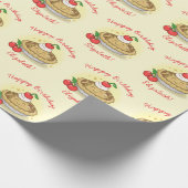 Papier Cadeau Cutie Pie Anniversaire Fête Enfants Cherry (Coin)