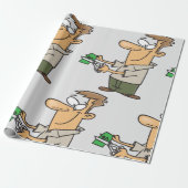 Papier Cadeau Cutting Up Money (Déroulé)