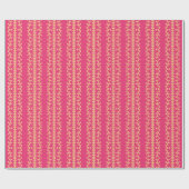Papier Cadeau Cutwork Vine in Pink and Orange (Plat)